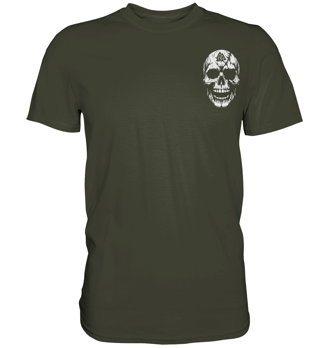 Viking Compass Skull - Mystisches Totenkopf Premium Shirt