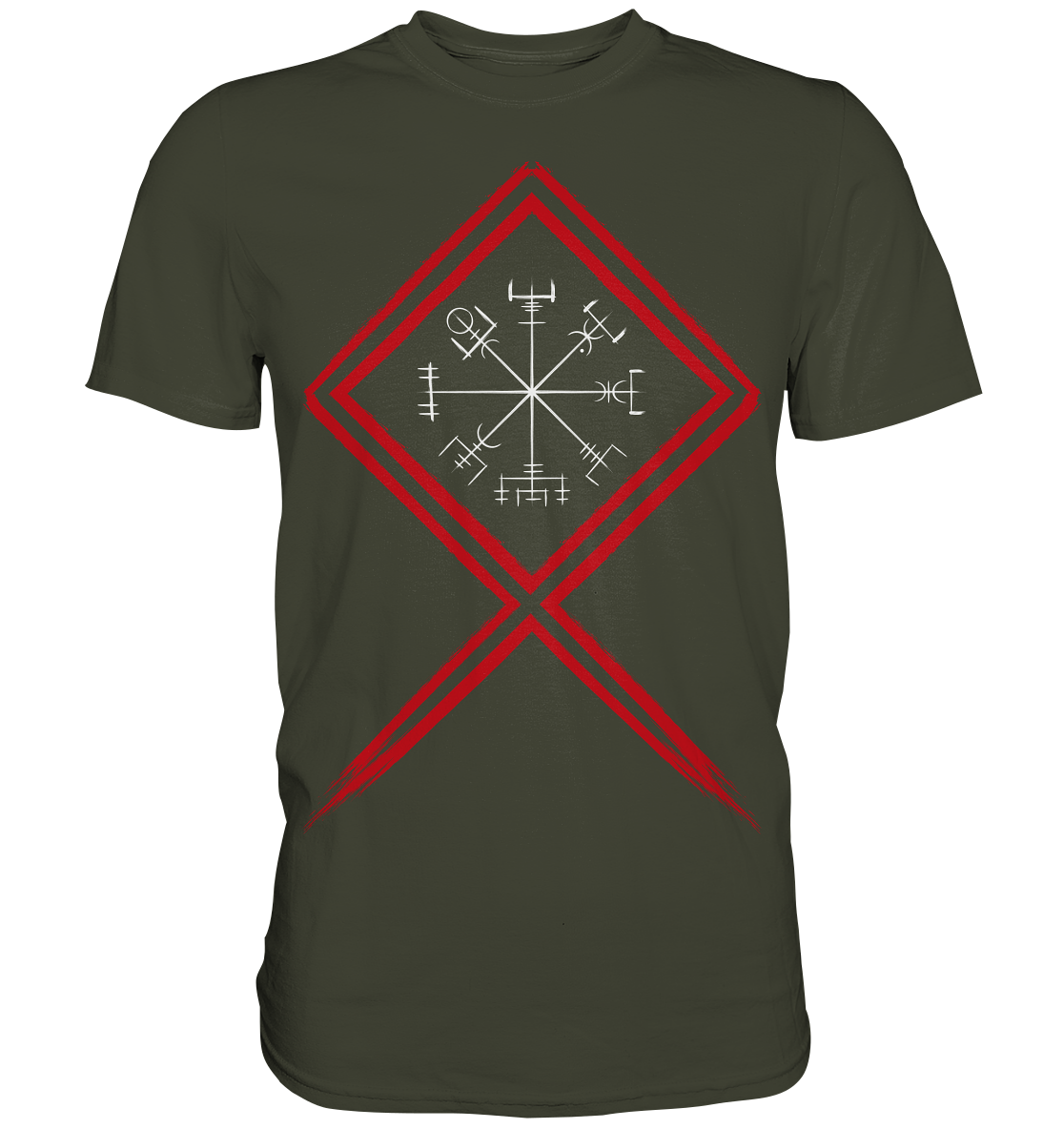 Vegvisir Othala-Rune - Wikinger T-Shirt Männer Nordische Mythologie Premium