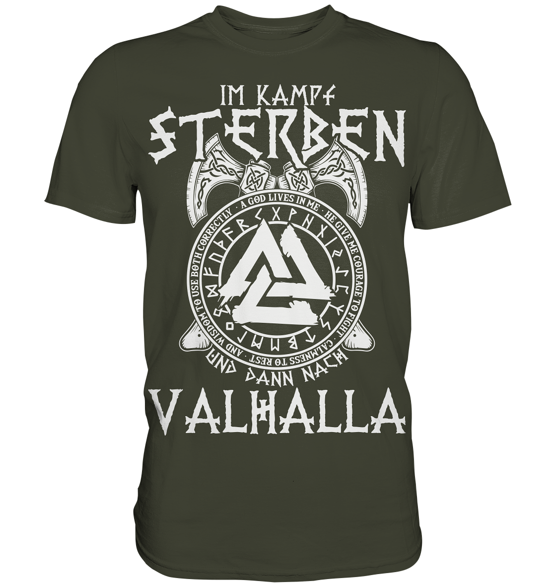 Auf nach Valhalla - Wikinger T-Shirt Männer Premium