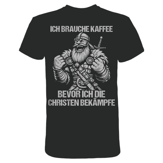 Ich brauche Kaffee - Premium Shirt