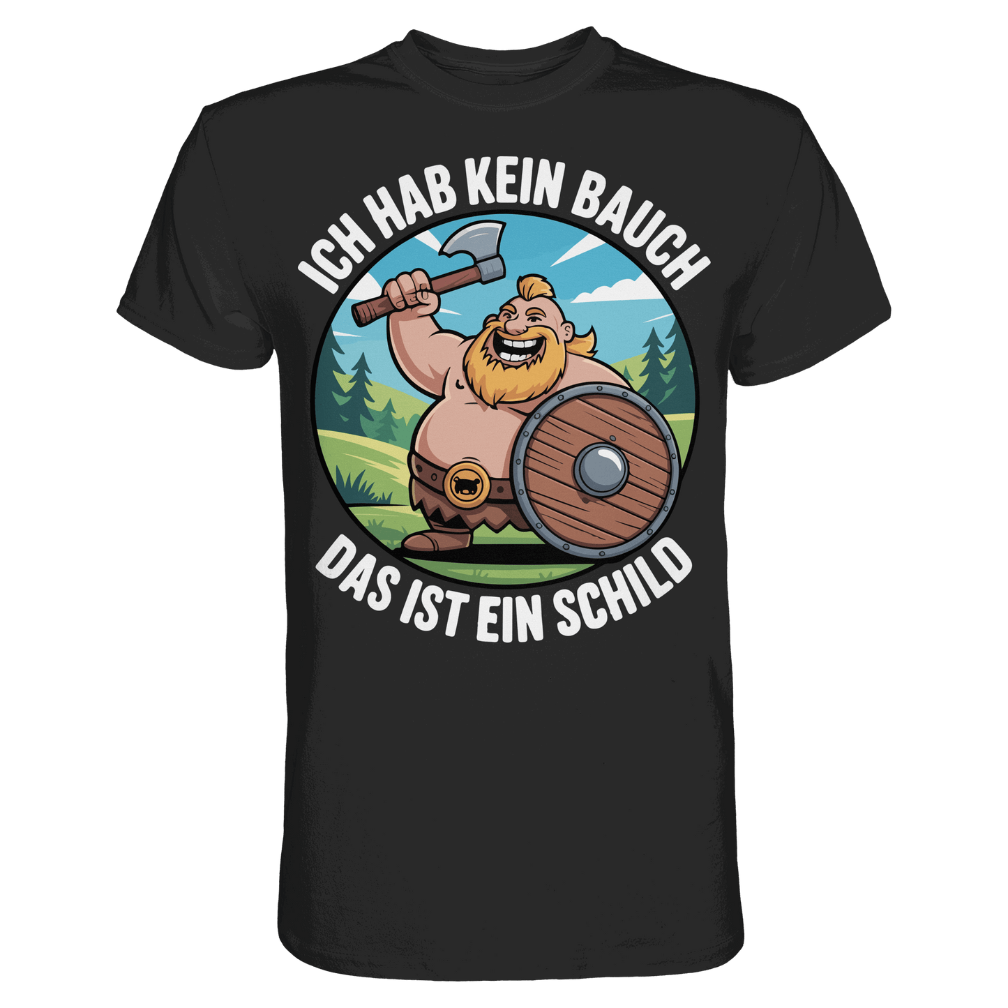 Das ist mein Schild - Wikinger T-Shirt Männer Beschützer Premium