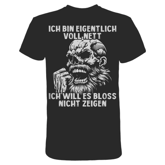 Ich bin eigentlich voll nett! - Selbstironie Premium Shirt