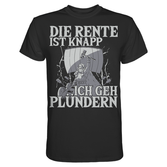 Die Rente ist knapp - Wikinger T-Shirt Männer Rentner Premium