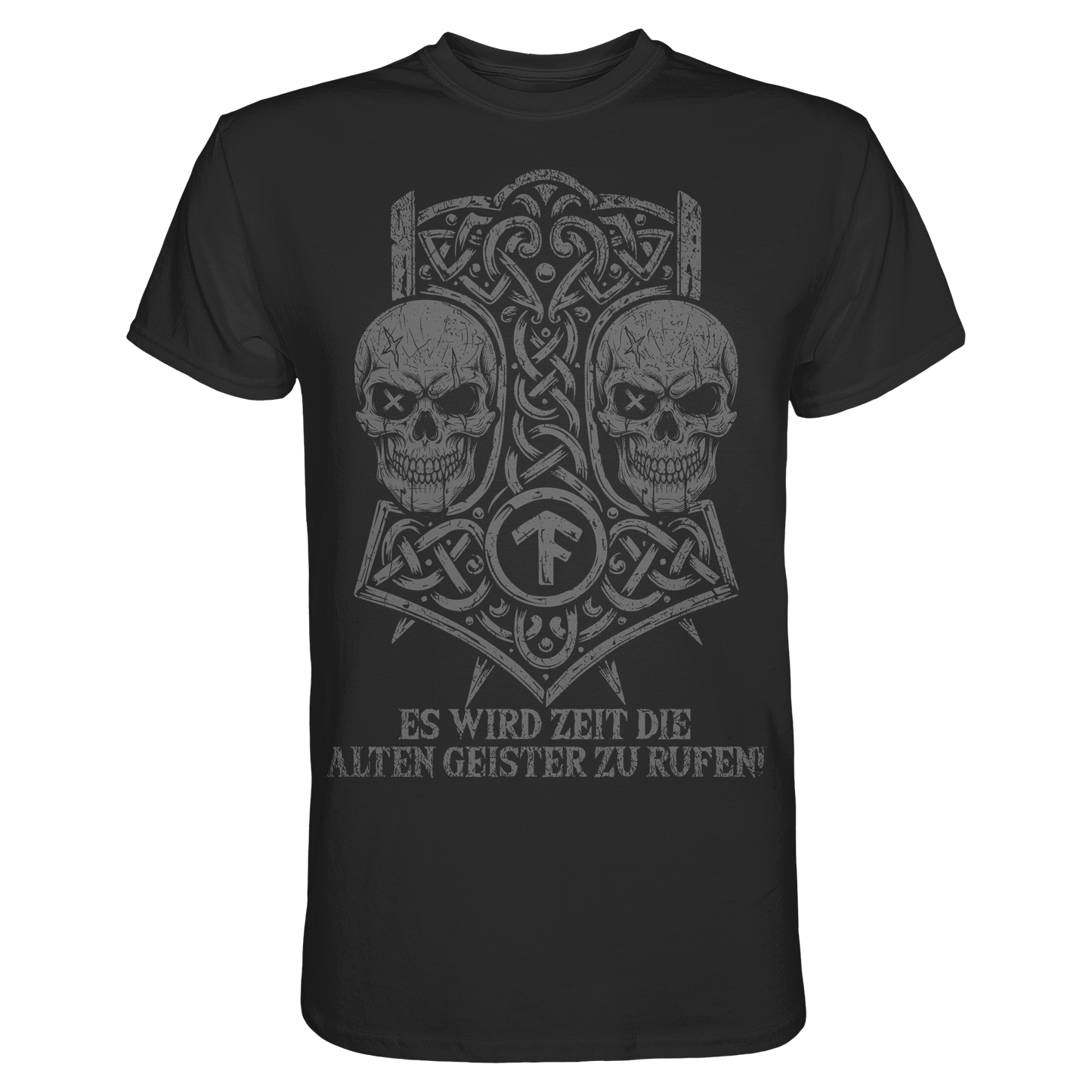ES WIRD ZEIT DIE ALTEN GEISTER ZU RUFEN - Wikinger T-Shirt Männer Premium Ahnen