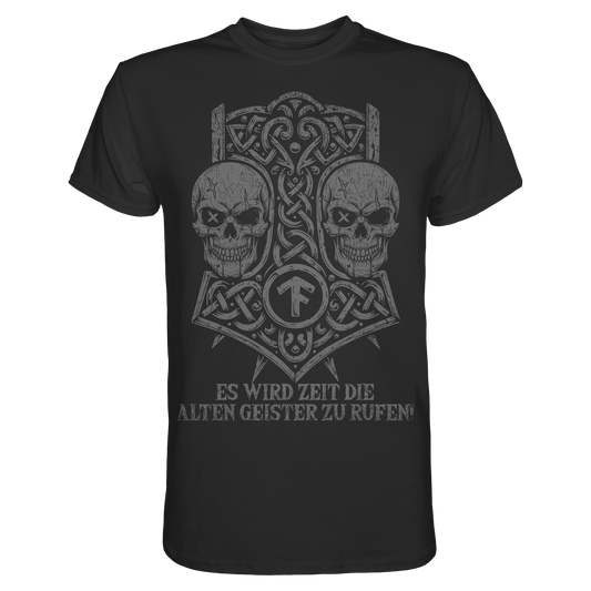 ES WIRD ZEIT DIE ALTEN GEISTER ZU RUFEN - Wikinger T-Shirt Männer Premium Ahnen