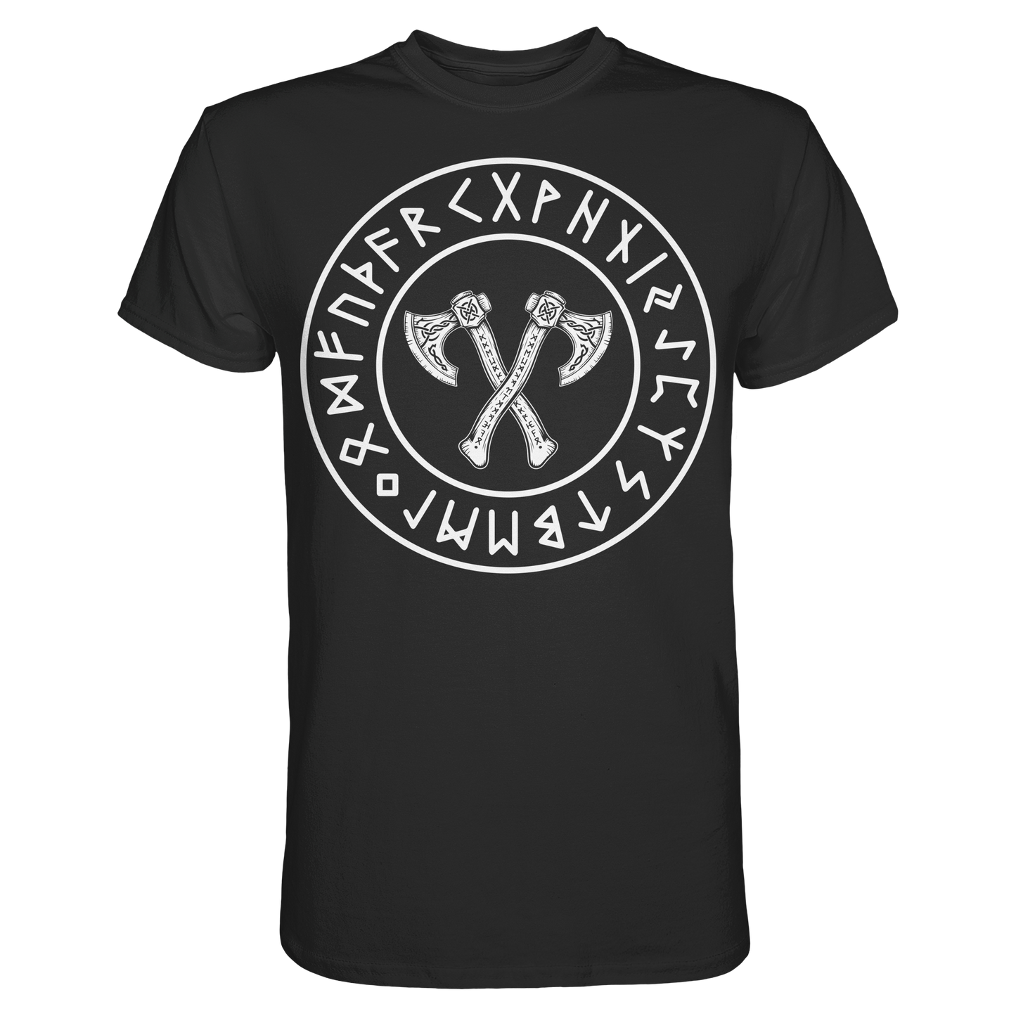 Viking Knotwork Axe - Wikinger T-Shirt Männer Keltische Knoten Premium
