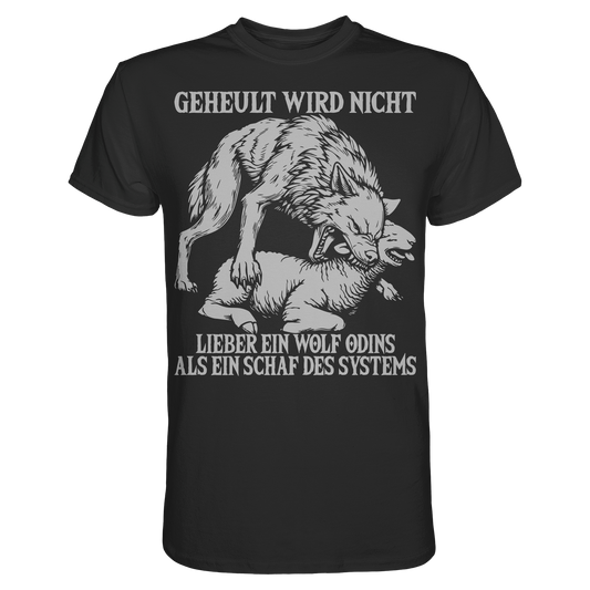Geheult wird nicht - Wikinger T-Shirt Männer Premium