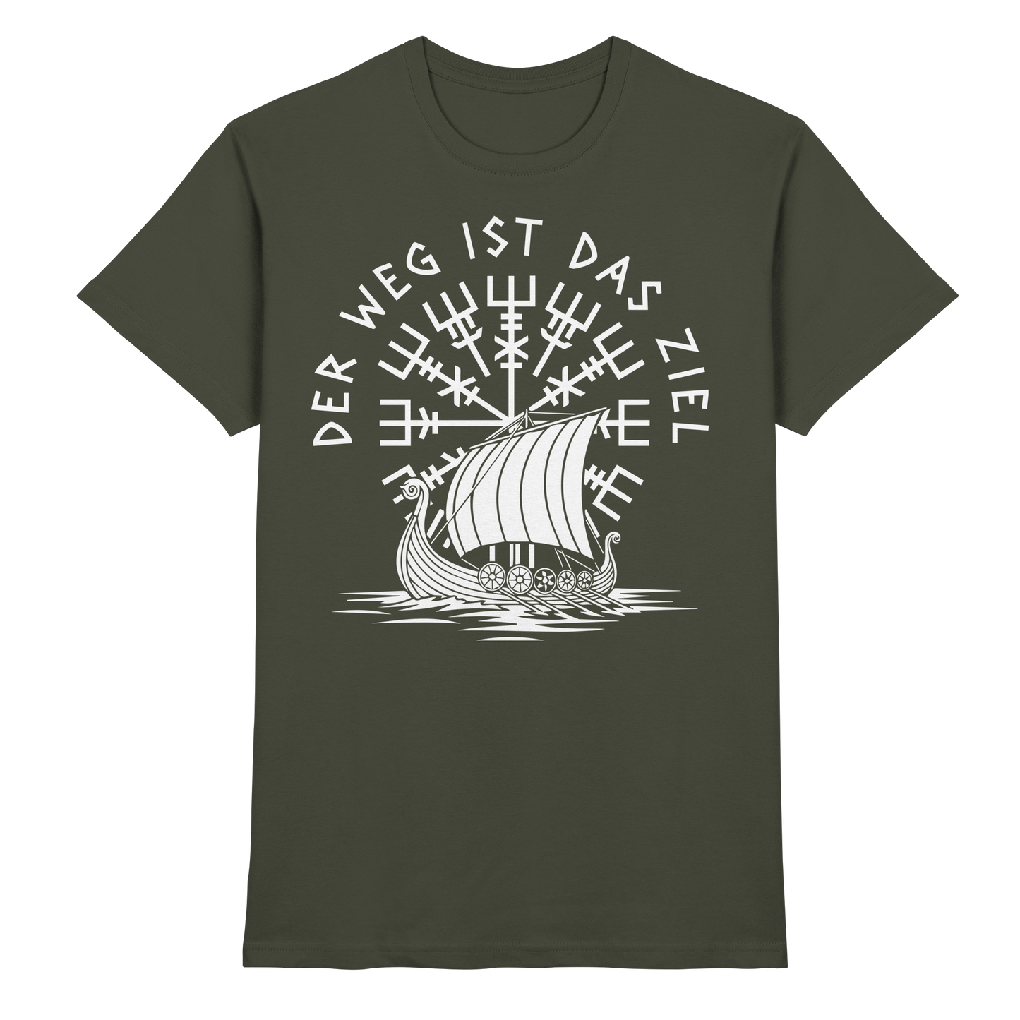 DER WEG IST DAS ZIEL - Wikinger T-Shirt Männer Premium Reise