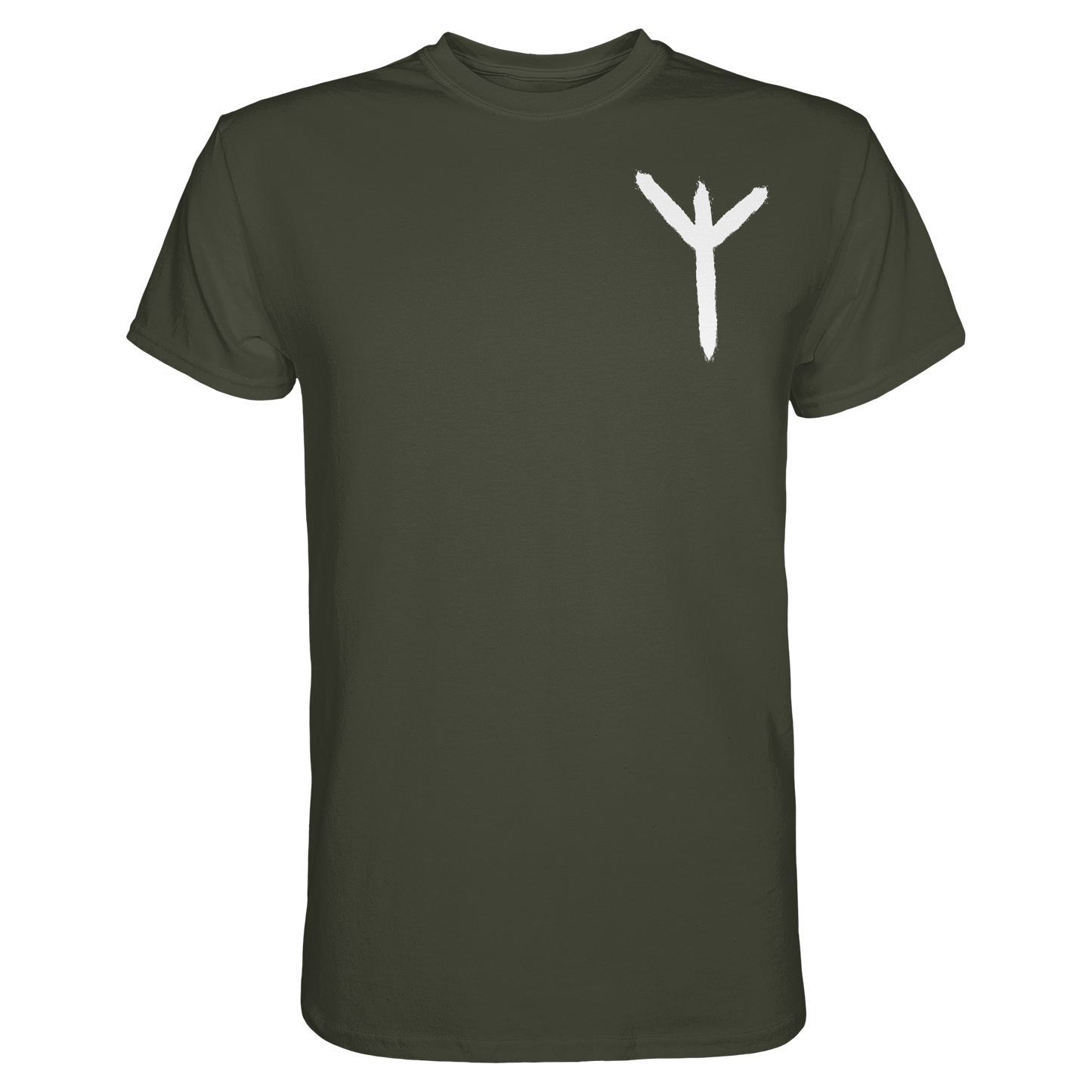 Algiz Rune - Wikinger T-Shirt Männer Schutz Premium
