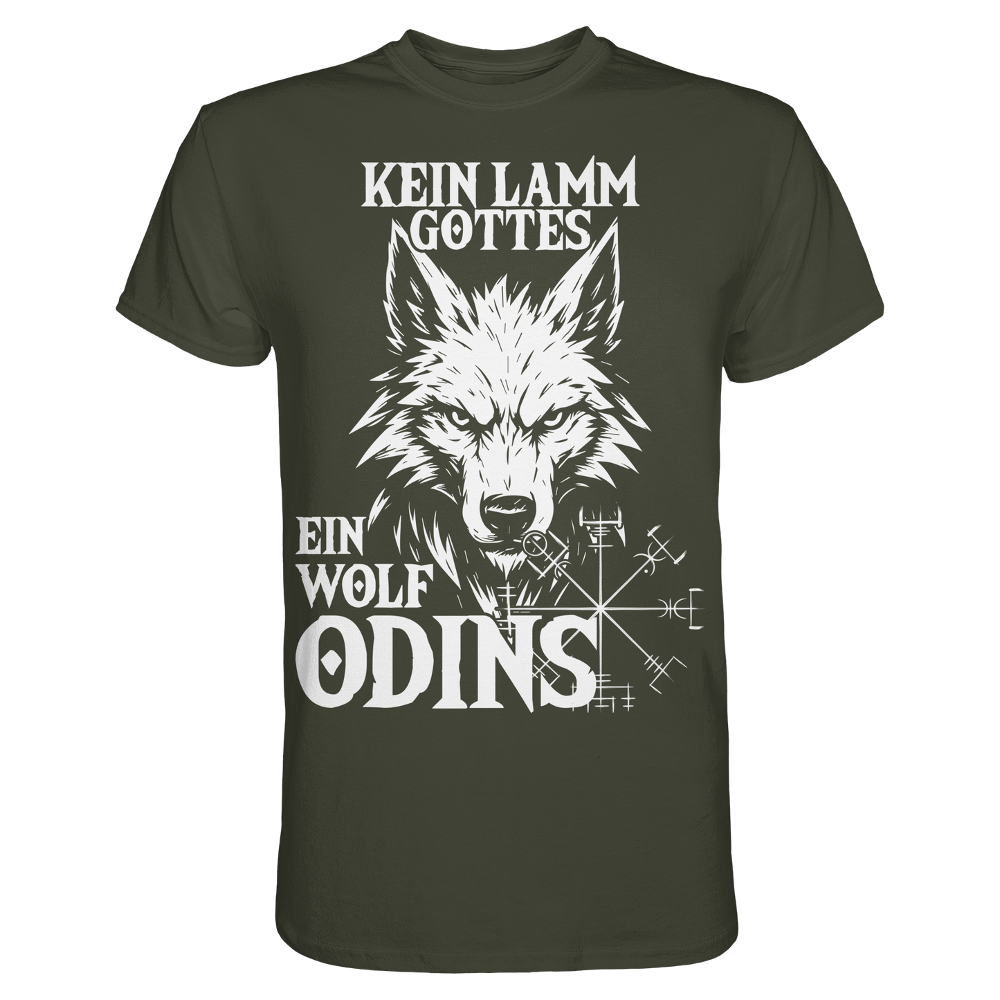 Wolf Odins - Wikinger T-Shirt Männer Premium