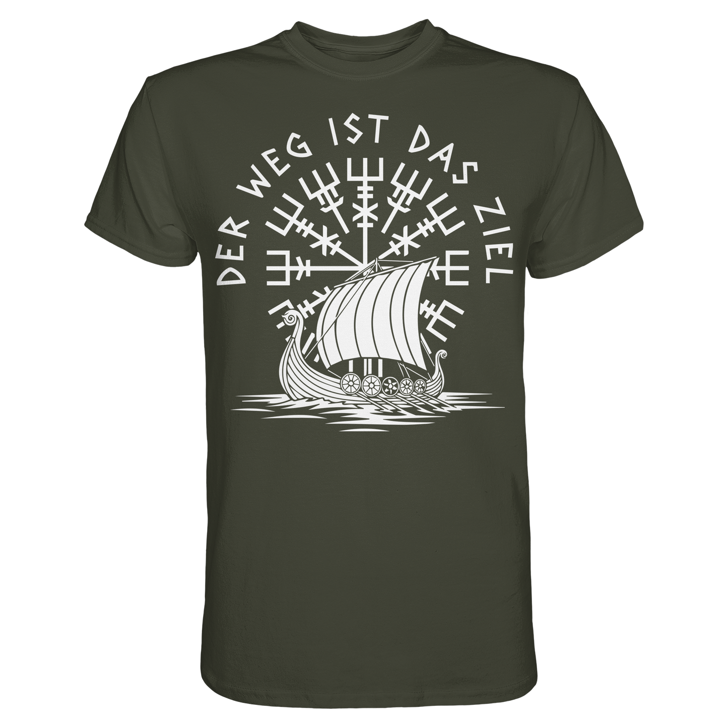 DER WEG IST DAS ZIEL - Wikinger T-Shirt Männer Premium Reise