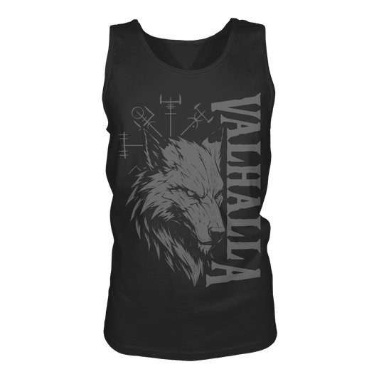 Walhalla Wolf Odins Runen - Wikinger Tank-Top Männer Nordischer Kompass