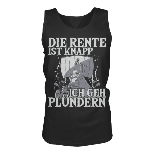 Die Rente ist knapp - Wikinger Tank-Top Männer Rentner