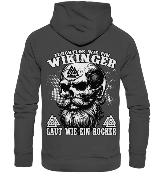 Furchtloser Wikinger - Organic Basic Hoodie - Donnerwolf