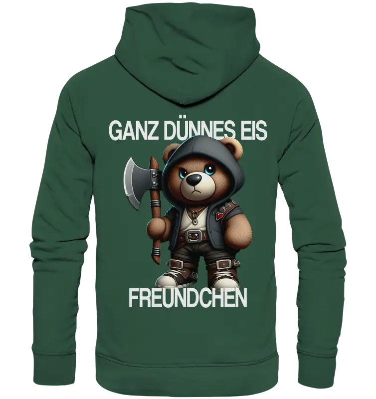 Ganz Dünnes Eis Freundchen - Organic Basic Hoodie - Donnerwolf