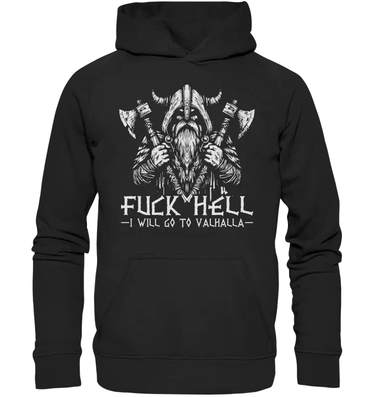I will go to valhalla - Unisex Hoodie - Deep Black / XS - Hoodies