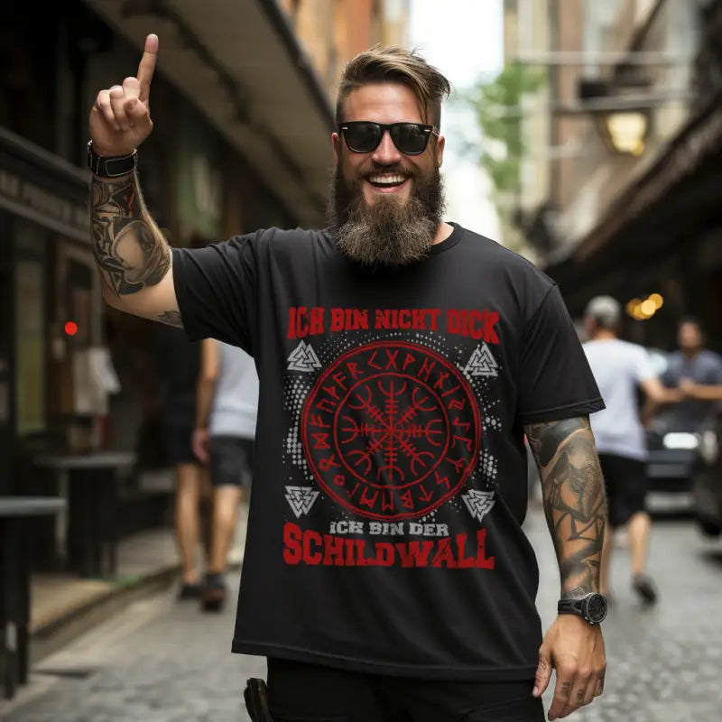 Ich bin der Schildwall - Premium Shirt - Donnerwolf