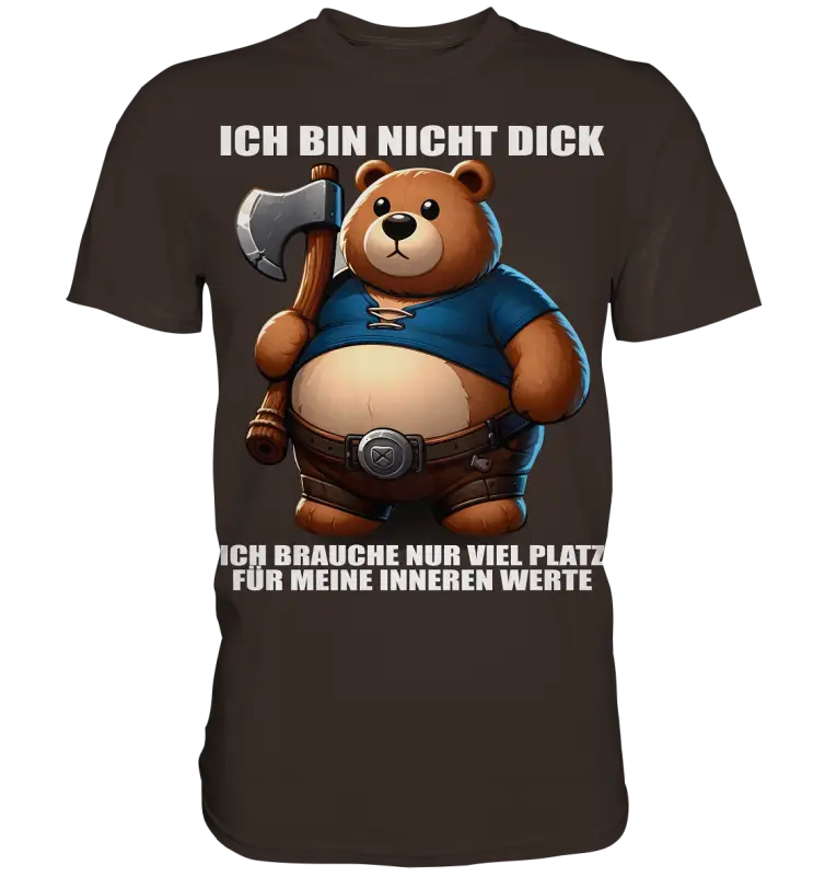 Ich bin nicht Dick - Premium Shirt - Donnerwolf