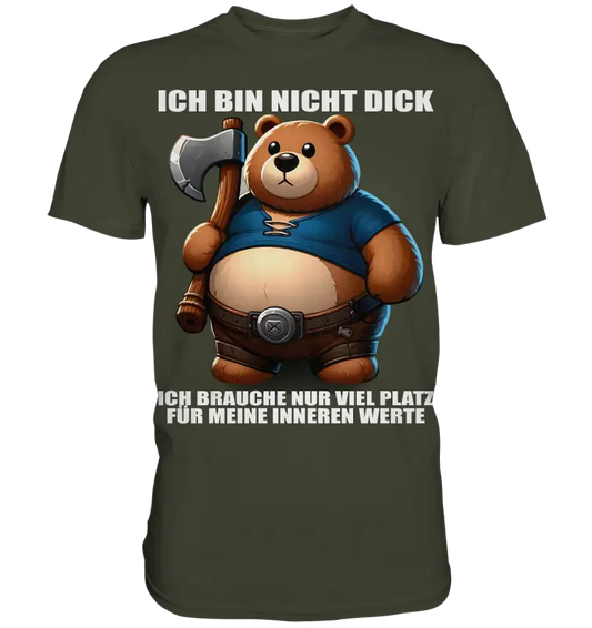 Ich bin nicht Dick - Premium Shirt - Donnerwolf