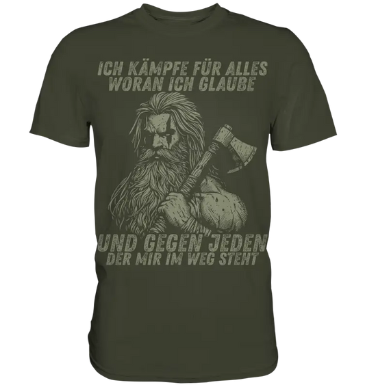 Ich kämpfe für alles - Herren Shirt - Urban Khaki / XS - Unisex-Shirts