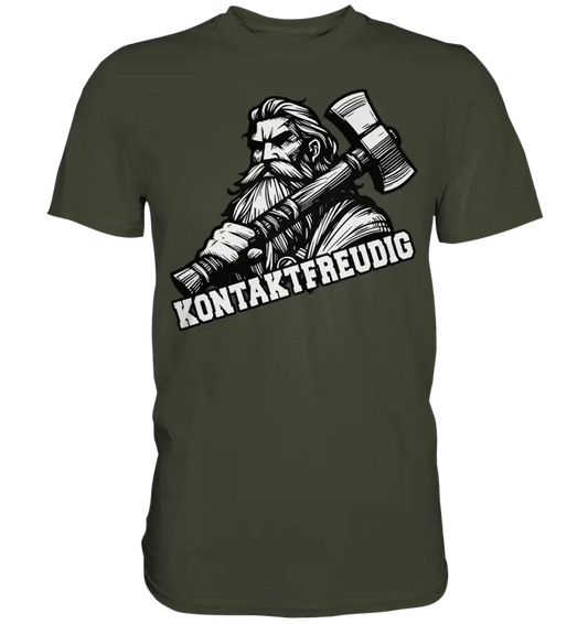 Kontaktfreudig - Herren Premium Shirt - Donnerwolf