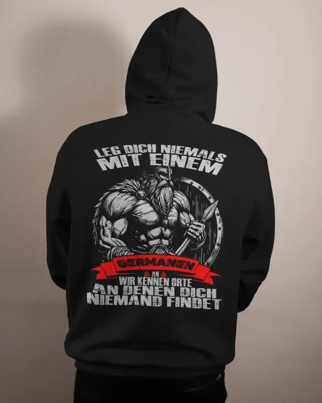 Leg dich mit einen Germanen an - Unisex Hoodie - Donnerwolf