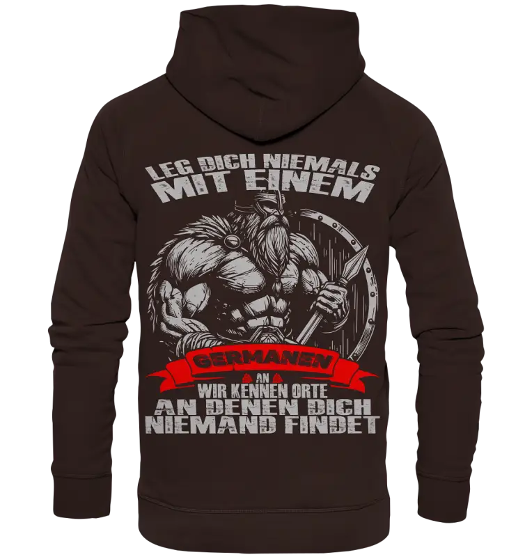 Leg dich mit einen Germanen an - Unisex Hoodie - Donnerwolf