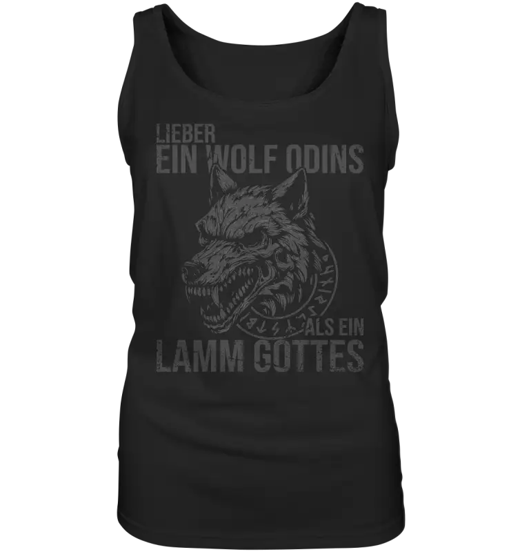 Lieber ein Wolf Odins - Damen Tank-Top - Black / S - Tank-Tops