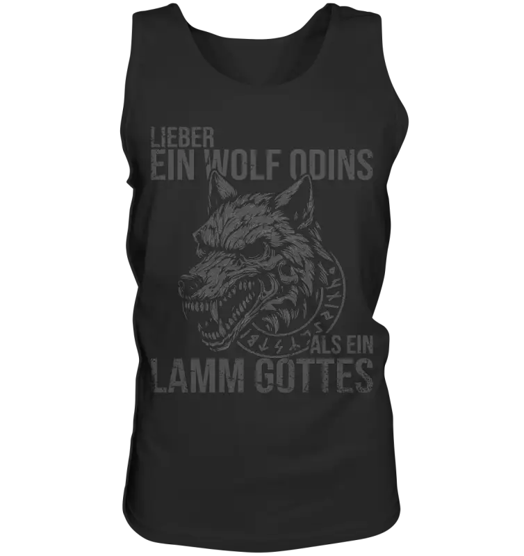 Lieber ein Wolf Odins - Herren Tank Top - Black / S - Tank-Tops