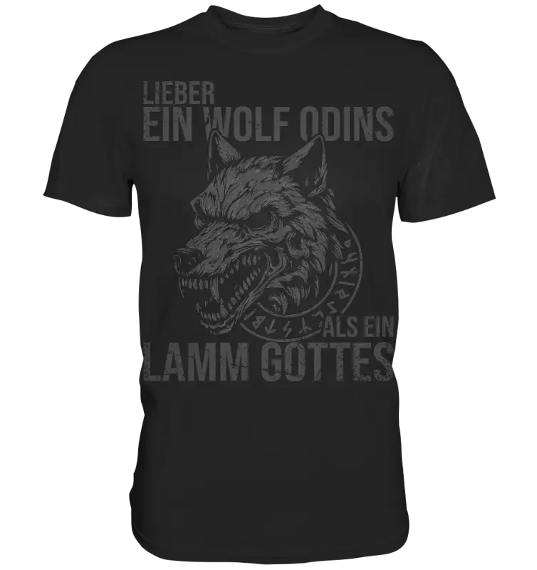 Lieber ein Wolf Odins - Wikinger Herren Shirt - Black / XS - Unisex-Shirts