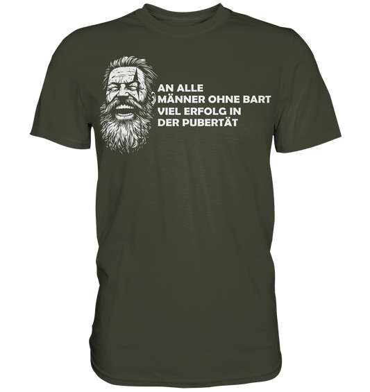 Männer ohne Bart - Herren Shirt - Urban Khaki / XS - Unisex-Shirts