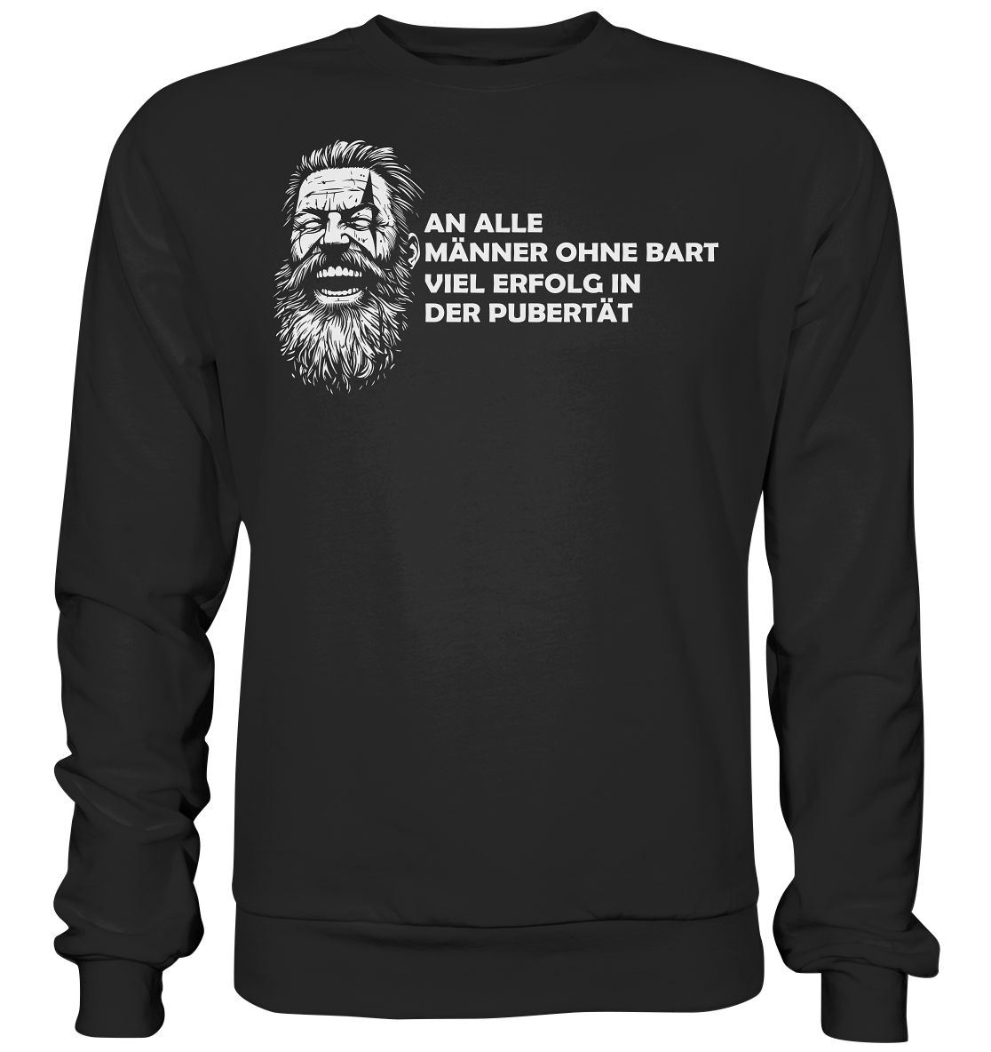 Männer ohne Bart - Unisex Sweatshirt - Deep Black / XS - Sweatshirts