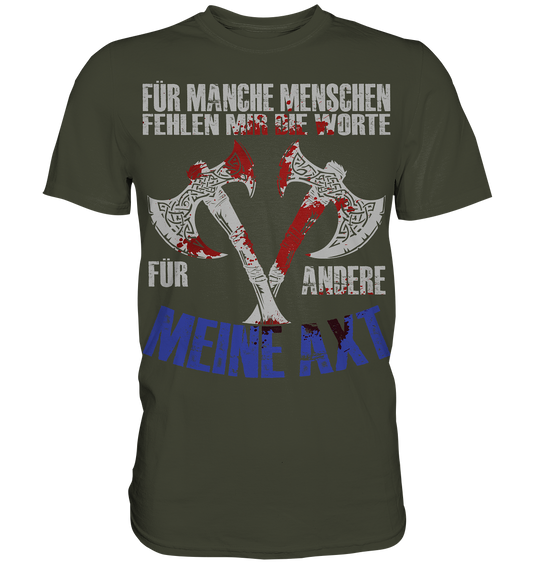 Meine Axt - Herren Shirt - Urban Khaki / XS - Unisex-Shirts