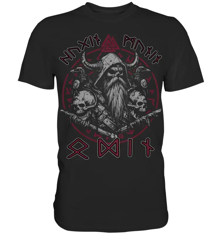 Odin Hugin Munin - Herren Shirt - Black / XS - Unisex-Shirts