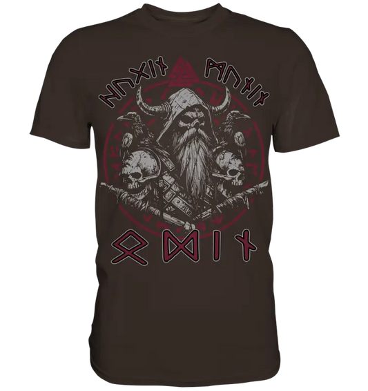 Odin Hugin Munin - Herren Shirt - Brown / XS - Unisex-Shirts
