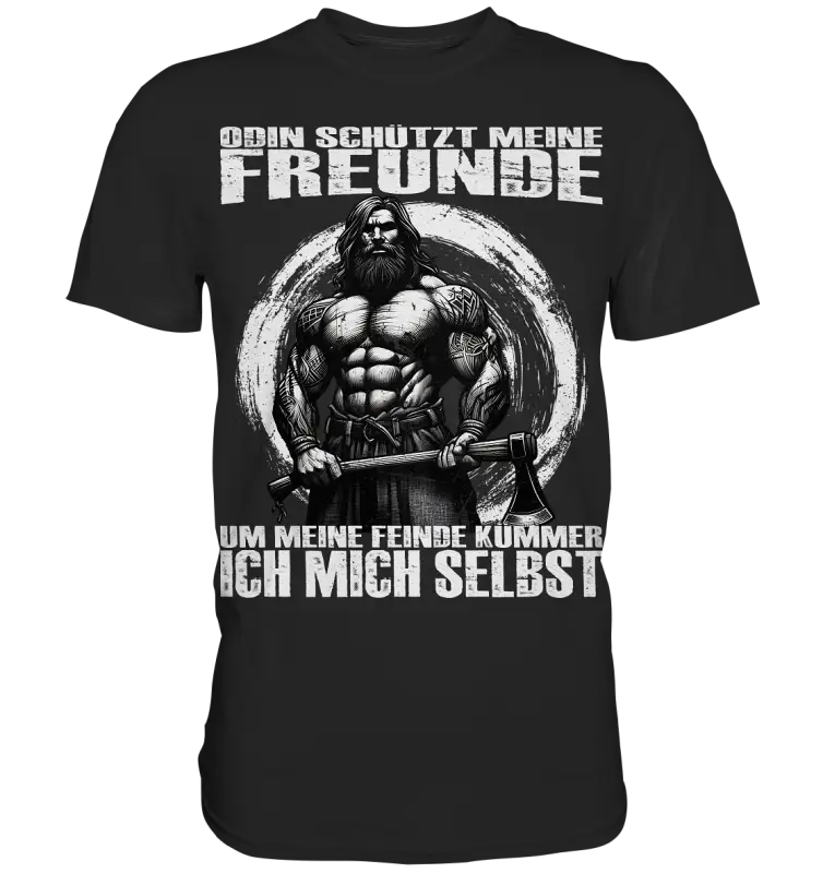 Odin schütze meine Freunde - Herren Shirt - Donnerwolf