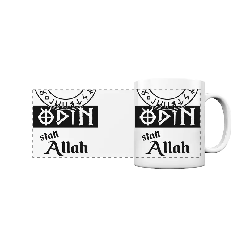 Odin statt Allah - Panorama Tasse - Donnerwolf