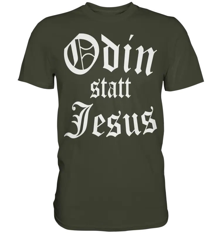 Odin statt Jesus - Wikinger Shirt - Donnerwolf