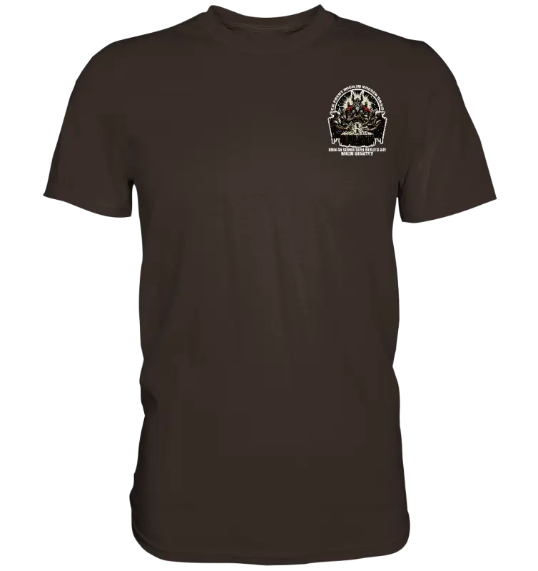 Odin wartet an seiner Tafel auf mich - Premium Shirt (Beidseitiger Druck) - Donnerwolf