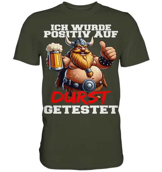 positiv auf Durst getestet - Herren Shirt - Donnerwolf