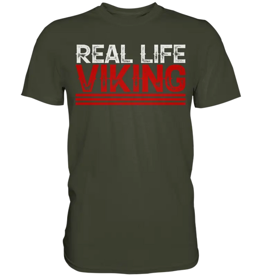 Real Life Viking - Wikinger Herren Shirt - Urban Khaki / XS - Unisex-Shirts