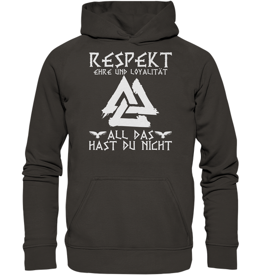 Respekt Ehre Loyalität - Unisex Hoodie - Storm Grey (Solid) / XS - Hoodies