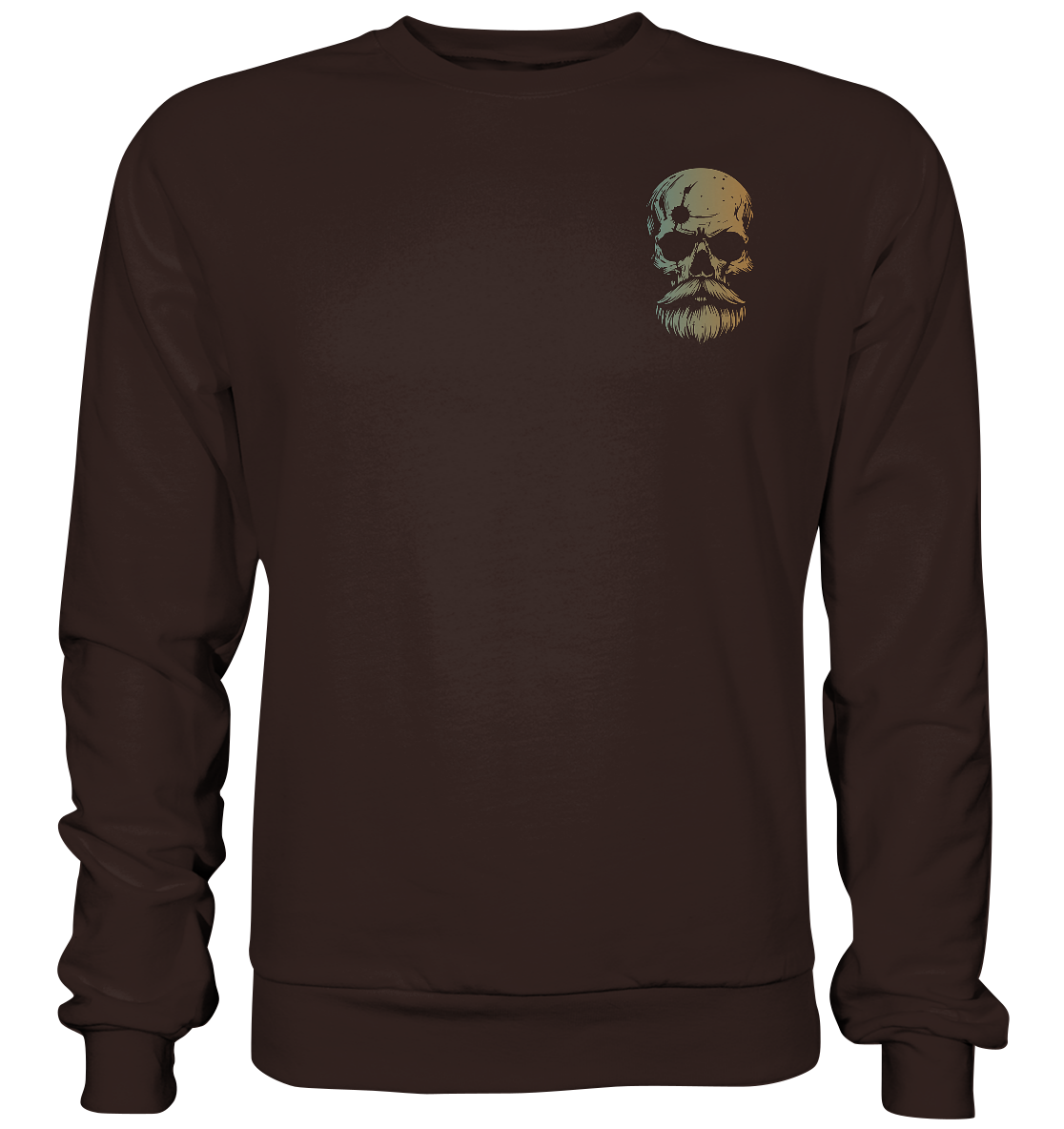 Skull Viking - Unisex Sweatshirt - Hot Chocolate / XS - Sweatshirts