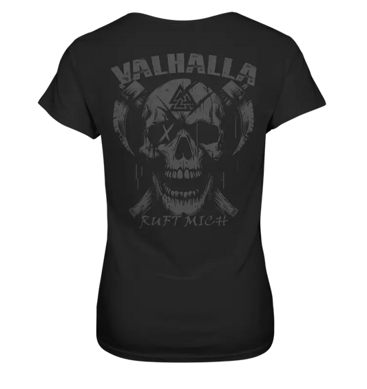 Valhalla ruft mich! - Wikinger Damen Shirt (Beidseitiger Druck) - Lady-Shirts