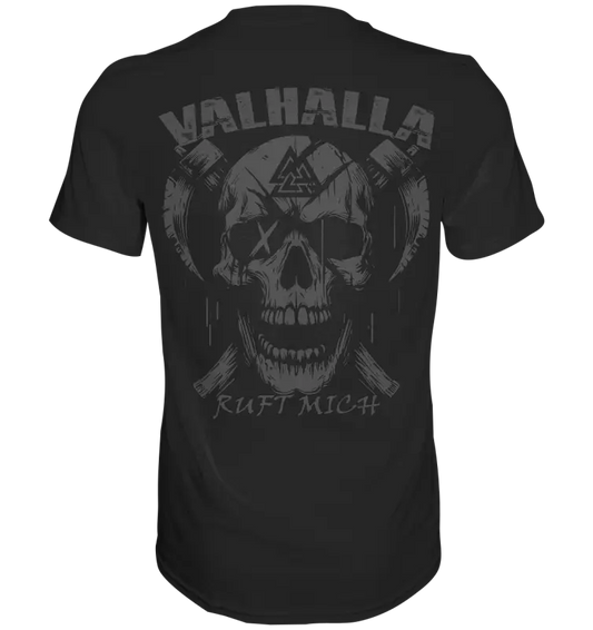 Valhalla ruft mich! - Wikinger Herren Shirt (Beidseitiger Druck) - Unisex-Shirts