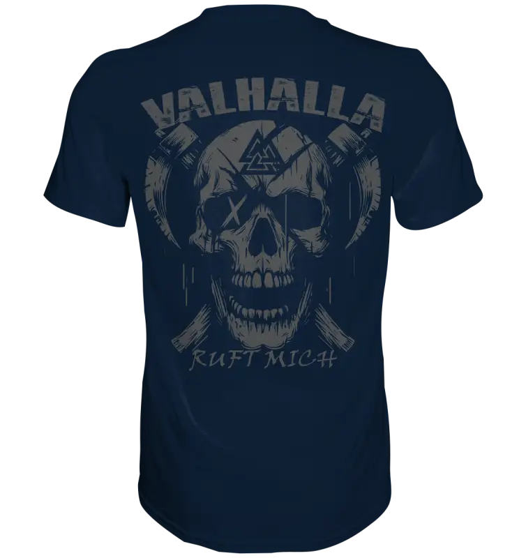 Valhalla ruft mich! - Wikinger Herren Shirt (Beidseitiger Druck) - Unisex-Shirts