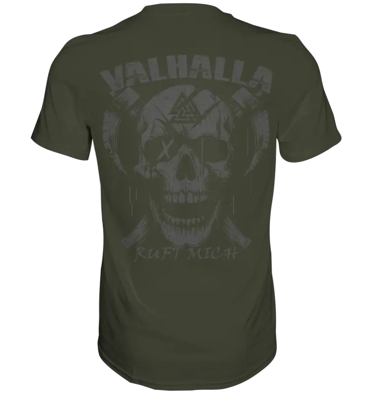 Valhalla ruft mich! - Wikinger Herren Shirt (Beidseitiger Druck) - Unisex-Shirts