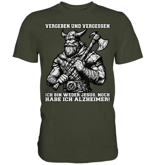 Vergeben und Vergessen - Herren Premium Shirt - Donnerwolf