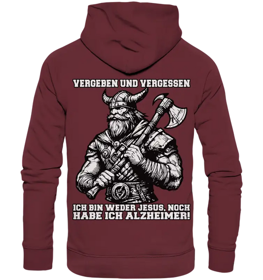 Vergeben und Vergessen - Organic Basic Hoodie - Donnerwolf