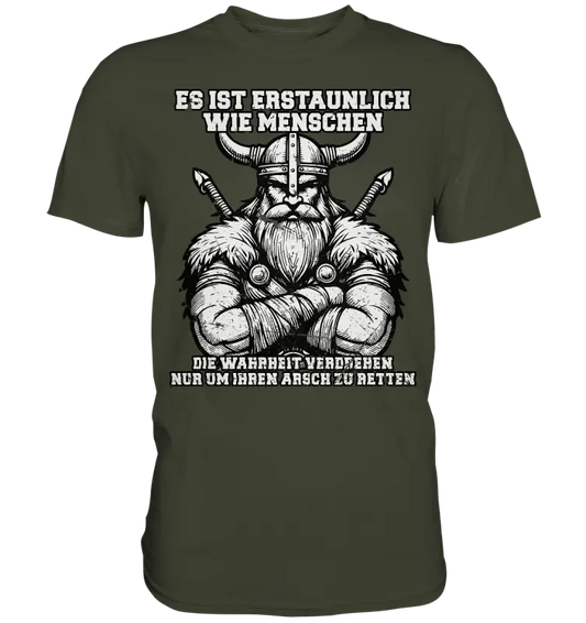 Wahrheit verdrehen - Herren Premium Shirt - Donnerwolf